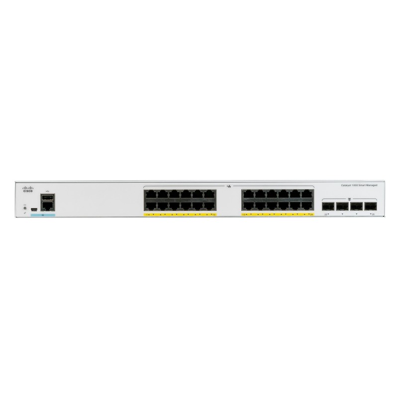 Cisco Catalyst C1000-24FP-4X-L switch di rete Gestito L2 Gigabit Ethernet (10 100 1000) Supporto Power over Ethernet (PoE)