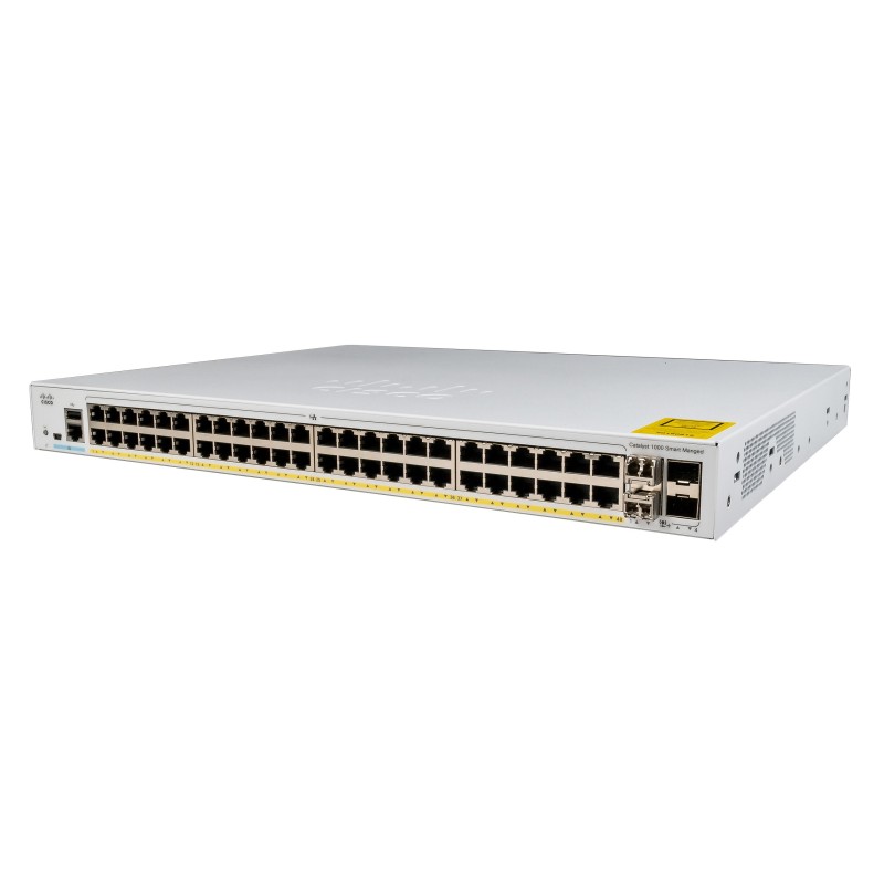 Cisco Catalyst C1000-48FP-4X-L switch di rete Gestito L2 Gigabit Ethernet (10 100 1000) Supporto Power over Ethernet (PoE)