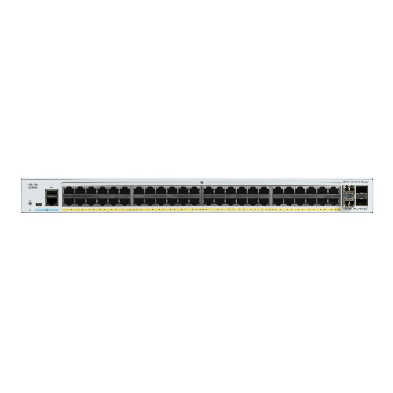 Cisco Catalyst C1000-48FP-4X-L switch di rete Gestito L2 Gigabit Ethernet (10 100 1000) Supporto Power over Ethernet (PoE)