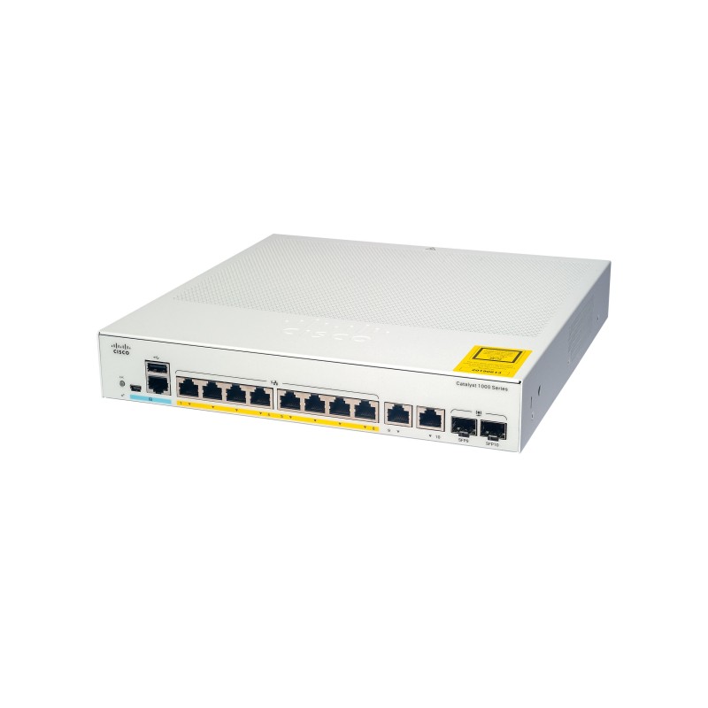 Cisco Catalyst C1000-8FP-E-2G-L switch di rete Gestito L2 Gigabit Ethernet (10 100 1000) Supporto Power over Ethernet (PoE)