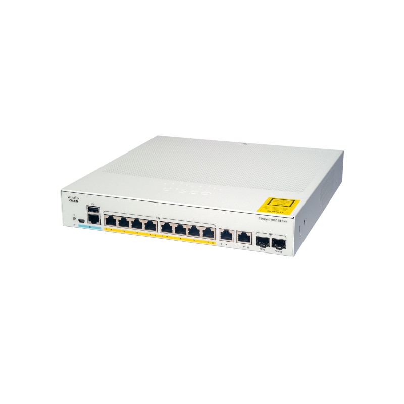 Cisco Catalyst C1000-8P-2G-L switch di rete Gestito L2 Gigabit Ethernet (10 100 1000) Supporto Power over Ethernet (PoE) Grigio
