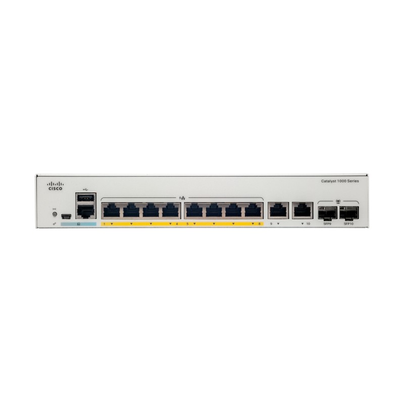 Cisco Catalyst C1000-8T-2G-L switch di rete Gestito L2 Gigabit Ethernet (10 100 1000) Grigio