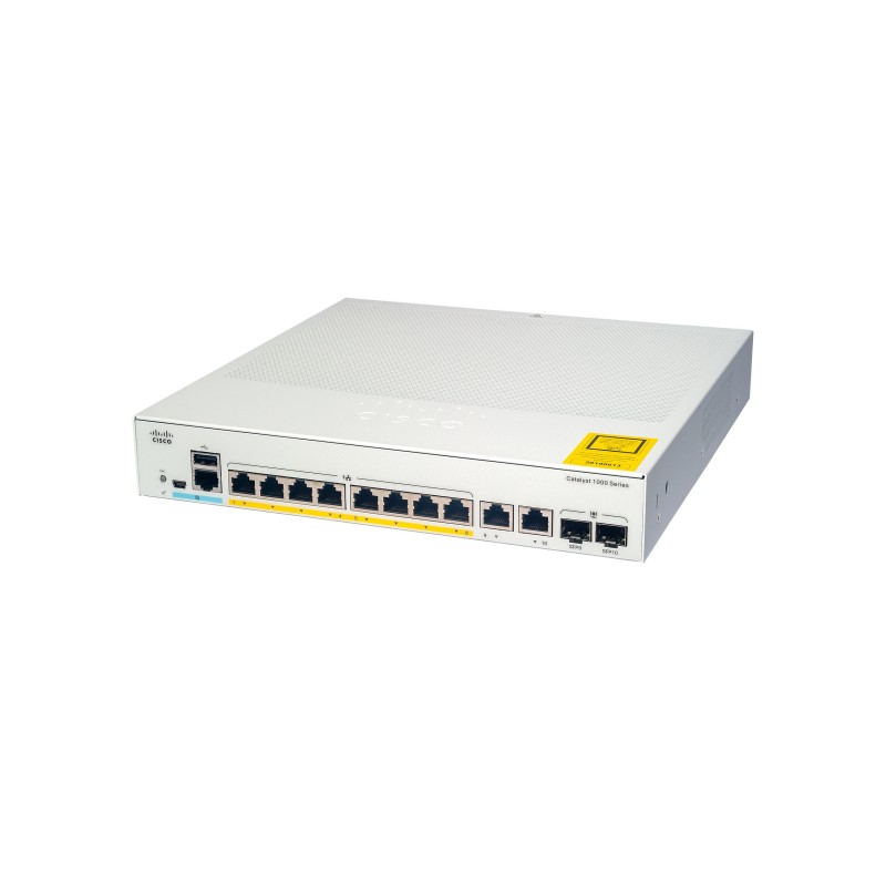 Cisco Catalyst C1000-8T-E-2G-L switch di rete Gestito L2 Gigabit Ethernet (10 100 1000) Grigio