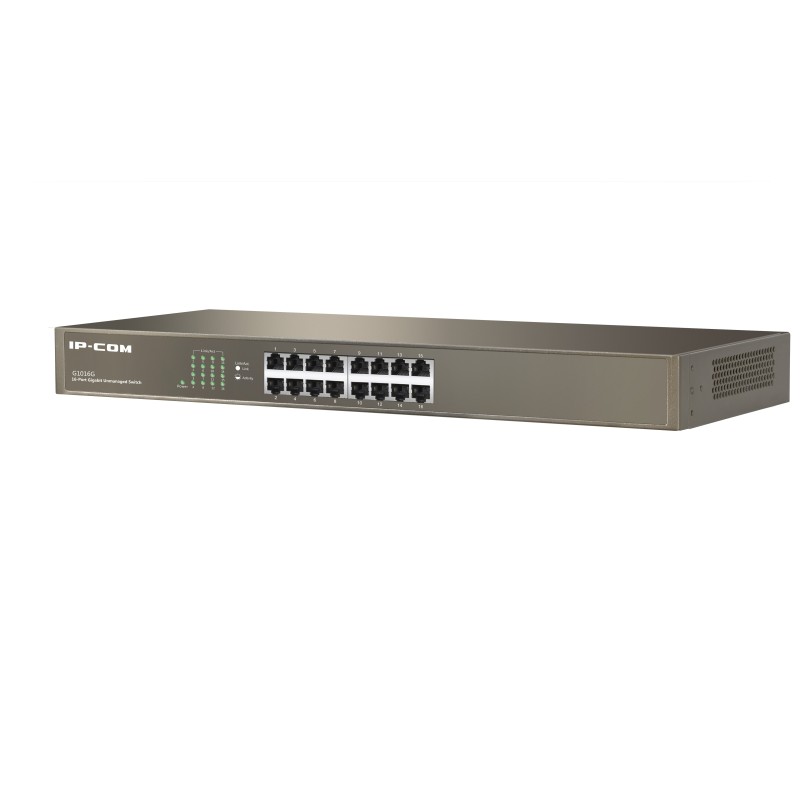 IP-COM Networks G1016G switch di rete Non gestito L2 Gigabit Ethernet (10 100 1000) 1U Bronzo