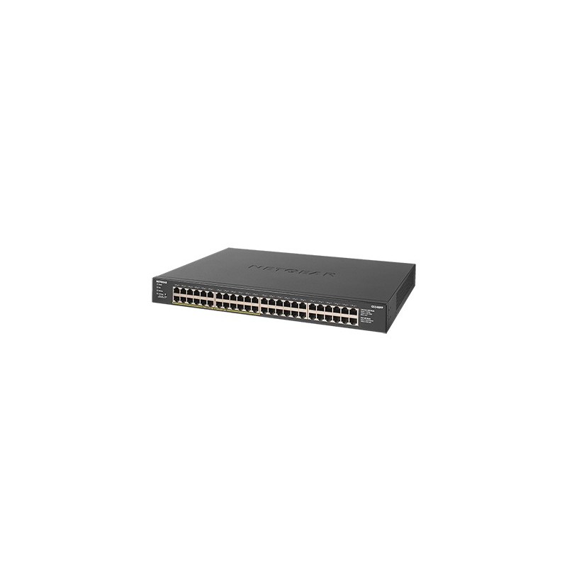 NETGEAR GS348PP Non gestito Gigabit Ethernet (10 100 1000) Supporto Power over Ethernet (PoE) Nero