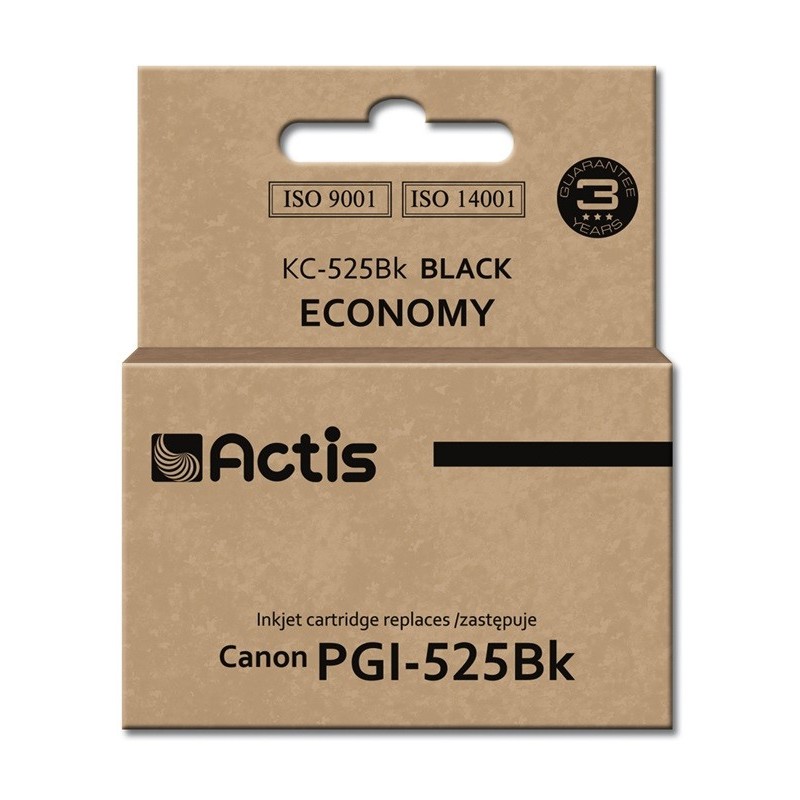 Actis KC-525BK cartuccia d'inchiostro 1 pz Compatibile Resa standard Nero