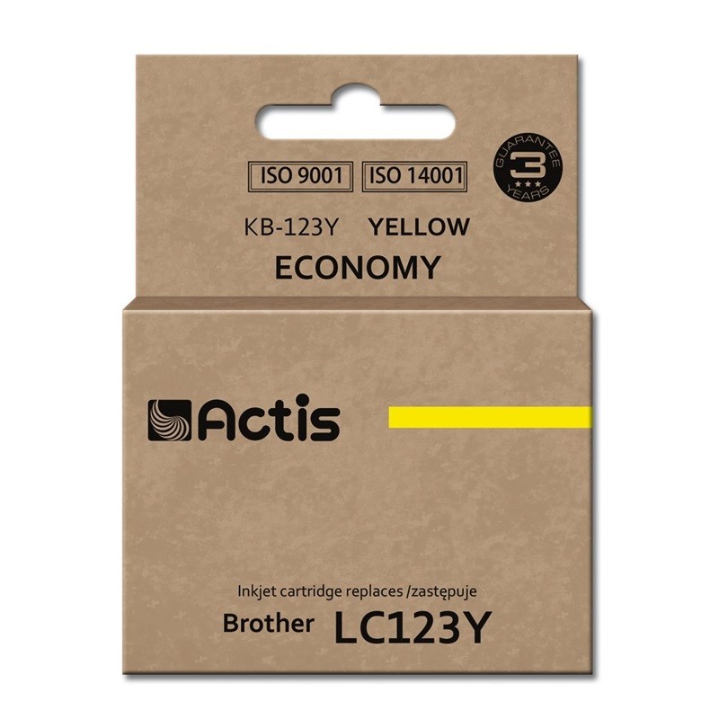 Actis KB-123Y cartuccia d'inchiostro 1 pz Compatibile Resa standard Giallo