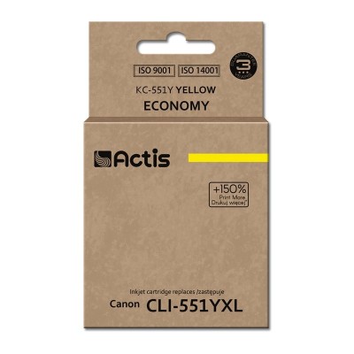 Actis KC-551Y cartuccia d'inchiostro 1 pz Compatibile Resa standard Giallo