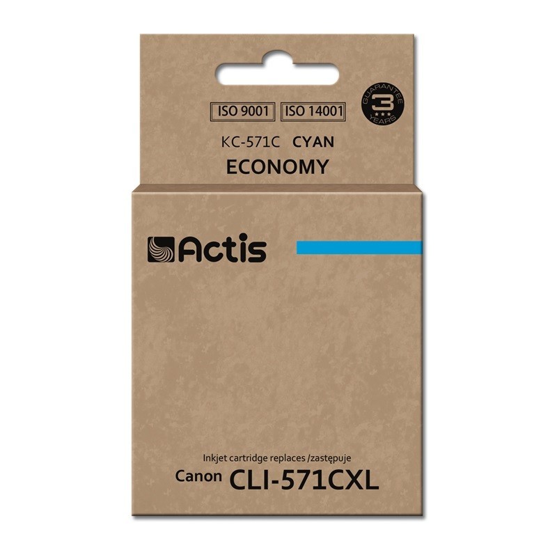 Actis KC-571C cartuccia d'inchiostro 1 pz Compatibile Resa standard Ciano