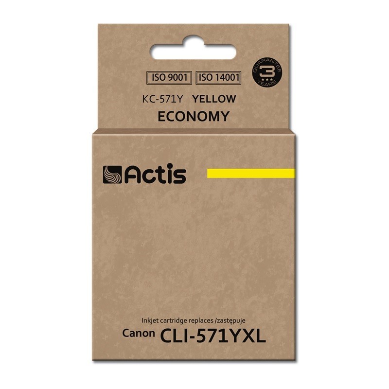 Actis KC-571Y cartuccia d'inchiostro 1 pz Compatibile Resa standard Giallo