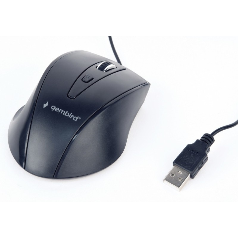 Gembird MUS-4B-02 mouse Mano destra USB Ottico 1200 DPI