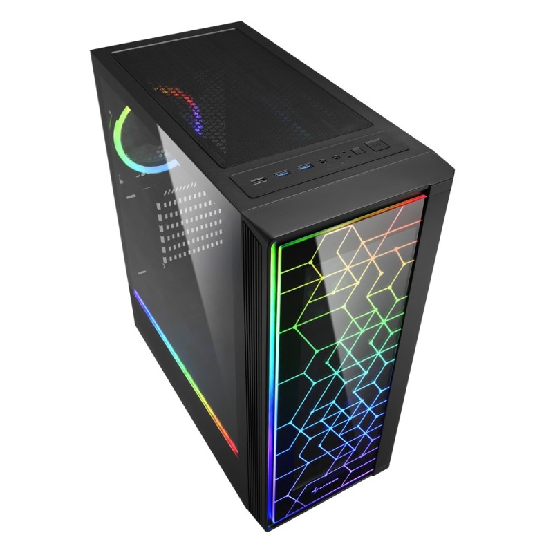 Sharkoon RGB LIT 100 Midi Tower Nero