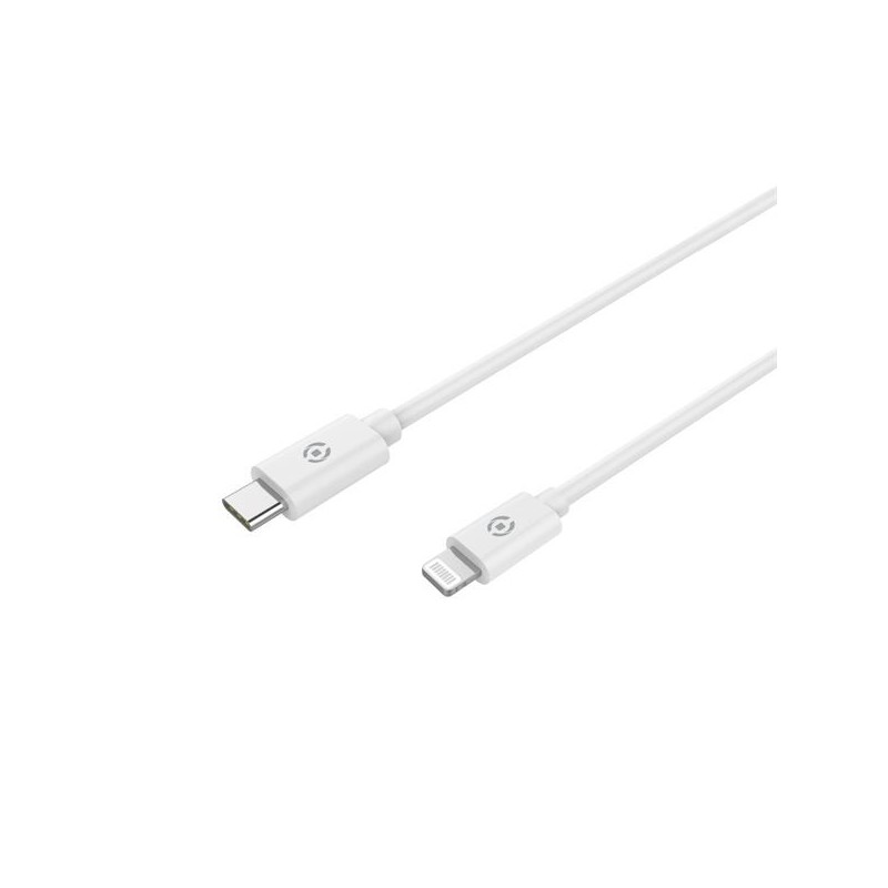 Celly USBLIGHTTYPECWH cavo per cellulare Bianco 1 m USB C Lightning
