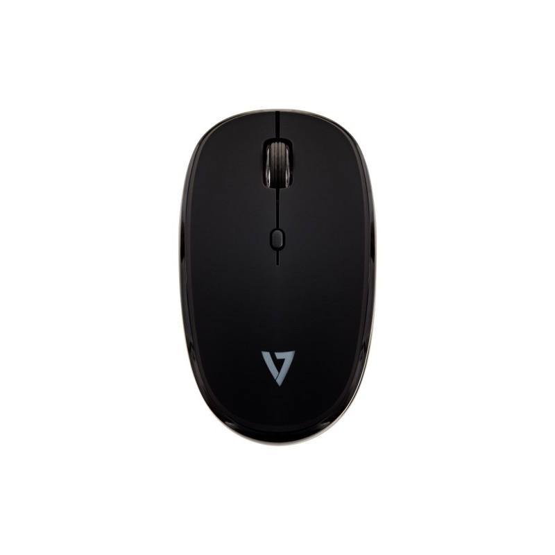 V7 Mouse Bluetooth silenzioso a 4 pulsanti MW550BT con DPI regolabile - nero