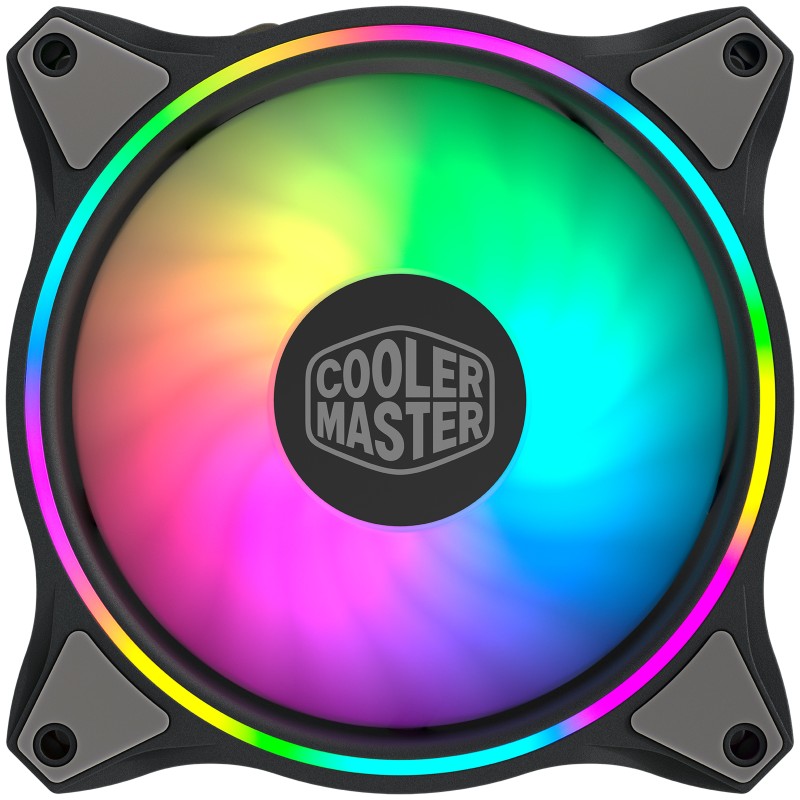 Cooler Master MasterFan MF120 Halo 3in1 Case per computer Ventilatore 12 cm Nero, Grigio