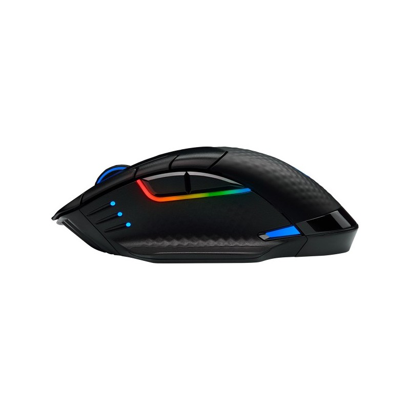 Corsair DARK CORE RGB SE mouse Mano destra RF Wireless + Bluetooth + USB Type-A Ottico 18000 DPI