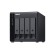QNAP TL-D400S contenitore di unità di archiviazione Box esterno HDD SSD Nero, Grigio 2.5 3.5"