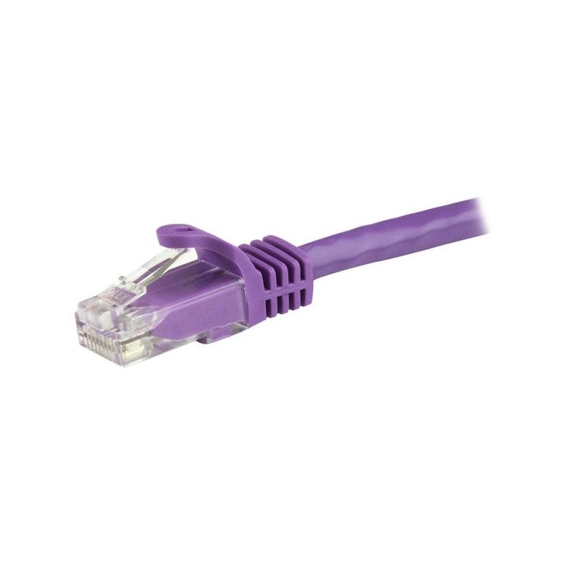 StarTech.com Cavo patch CAT6 1,5 m - Filo di rame al 100% - Connettore antistrappo - Viola