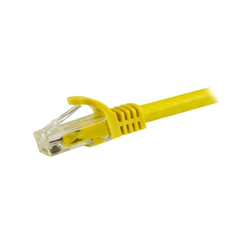 StarTech.com Cavo patch CAT6 1,5 m - Filo di rame al 100% - Connettore antistrappo - Giallo