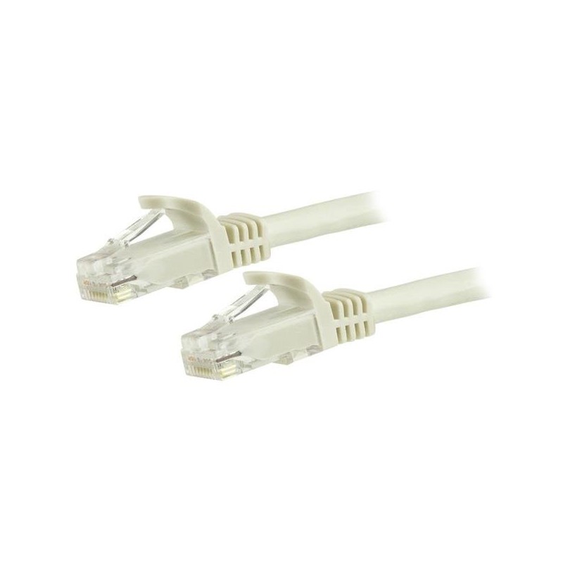 StarTech.com Cavo patch CAT6 da 7,5 m - Filo di rame al 100% - Connettore antistrappo - Bianco