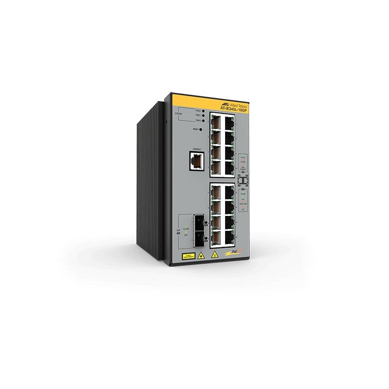 Allied Telesis AT-IE340L-18GP-80 Gestito L3 Gigabit Ethernet (10 100 1000) Supporto Power over Ethernet (PoE) Grigio