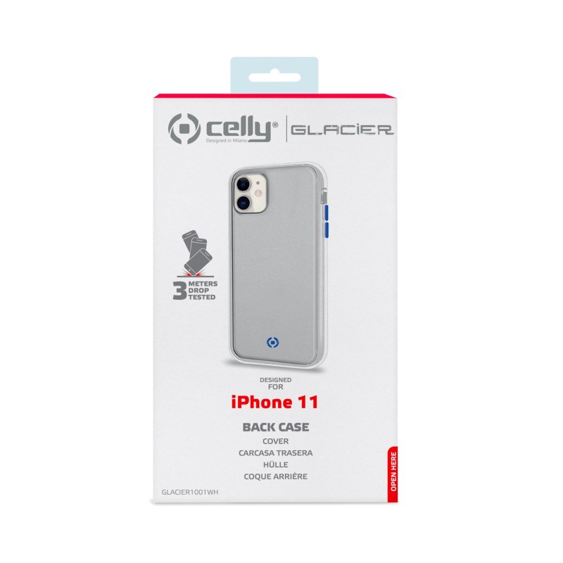 Celly GLACIER custodia per cellulare 15,5 cm (6.1") Cover Trasparente