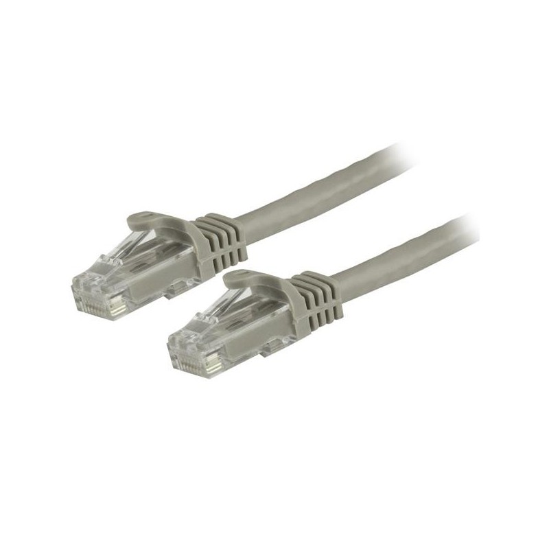 StarTech.com Cavo patch CAT6 1,5 m - Filo di rame al 100% - Connettore antistrappo - Grigio