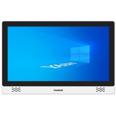 YASHI YZ1609 Monitor PC 39,6 cm (15.6") 1920 x 1080 Pixel Full HD LED Touch screen Nero, Bianco