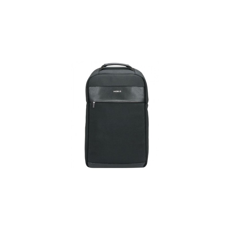 Mobilis PURE BACKPACK 39,6 cm (15.6") Zaino Nero, Argento