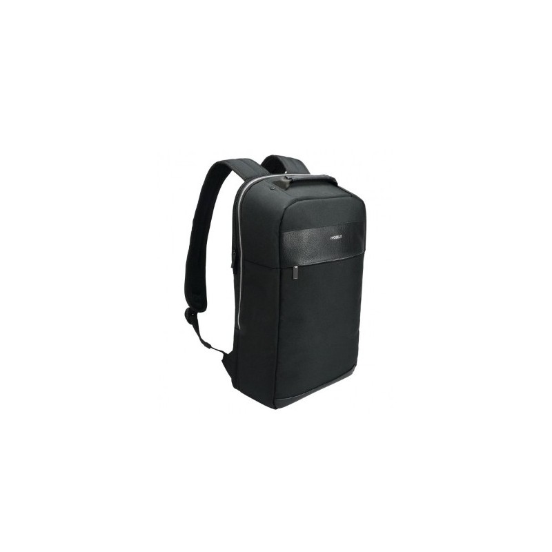 Mobilis PURE BACKPACK 39,6 cm (15.6") Zaino Nero, Argento