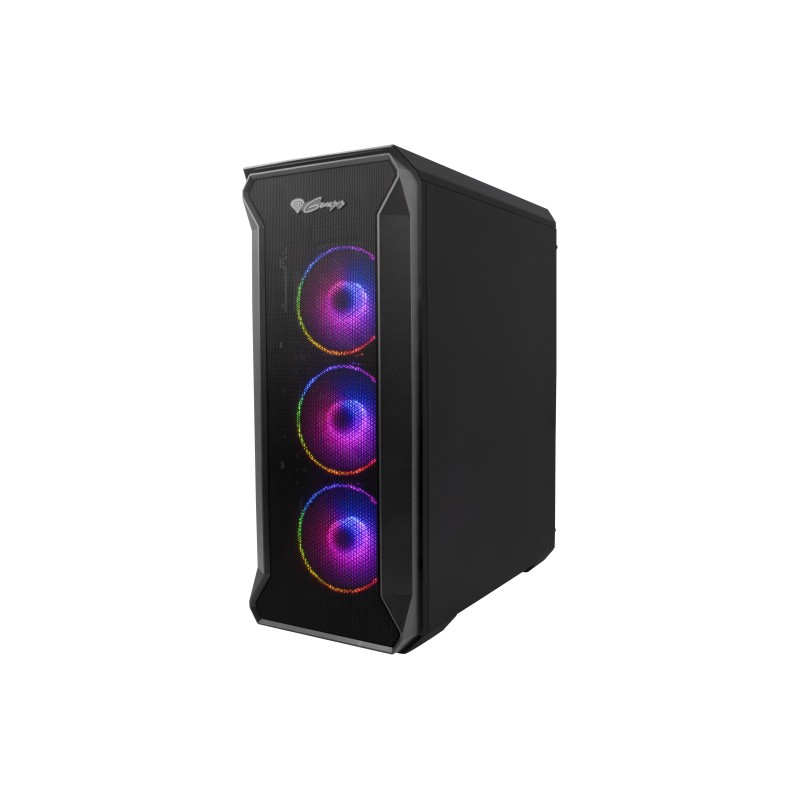 GENESIS Irid 505 ARGB Midi Tower Nero, Trasparente