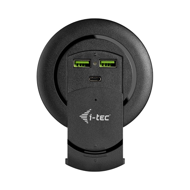 i-tec Built-in Desktop Fast Charger, USB-C PD 3.0 + 3x USB 3.0 QC3.0, 96 W