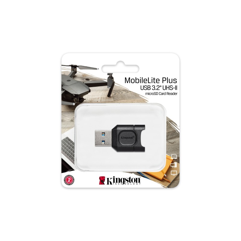 Kingston Technology MobileLite Plus lettore di schede USB 3.2 Gen 1 (3.1 Gen 1) Type-A Nero