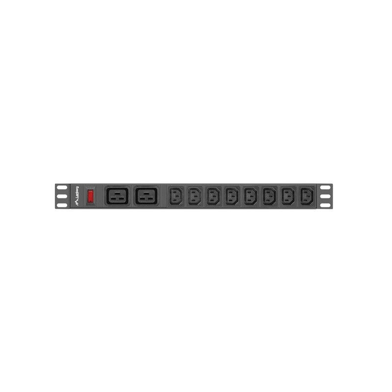 Lanberg PDU-02I1908I-0200-C20-BK unità di distribuzione dell'energia (PDU) 10 presa(e) AC 1U Nero