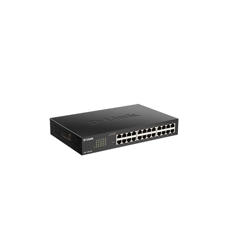 D-Link DGS-1100-24V2 switch di rete Gestito L2 Gigabit Ethernet (10 100 1000) 1U Nero