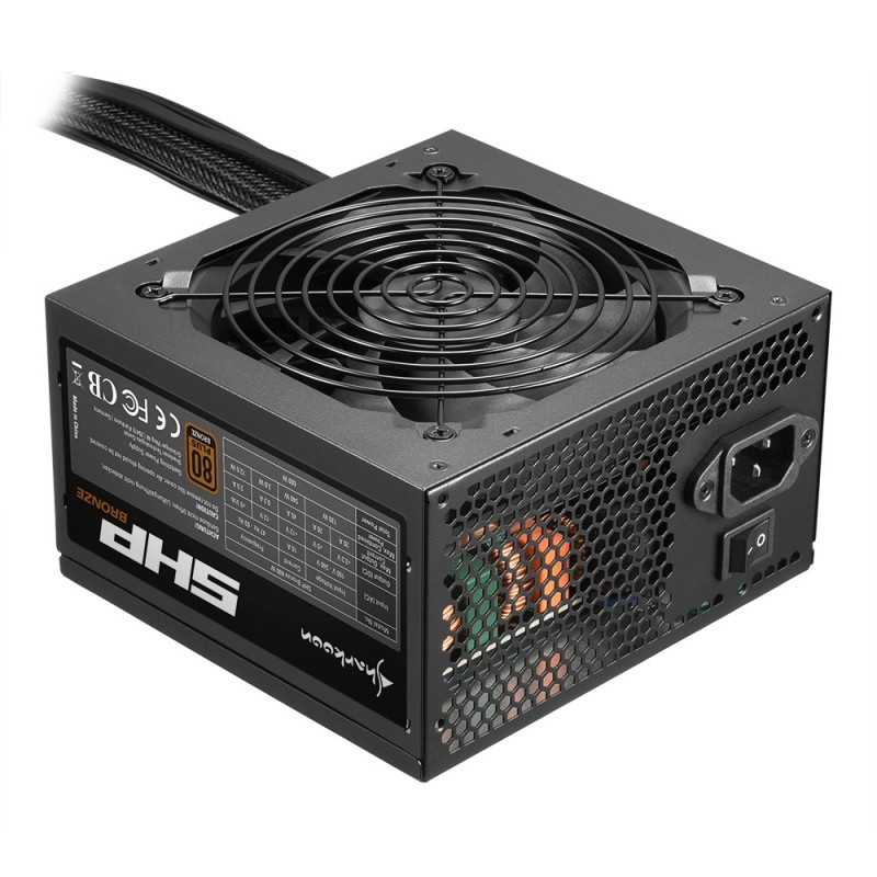 Sharkoon SHP Bronze alimentatore per computer 500 W 20+4 pin ATX ATX Nero