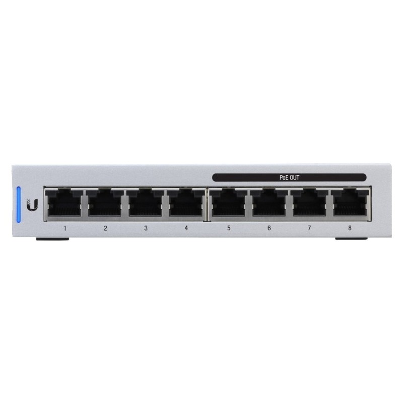 Ubiquiti UniFi US-8-60W Gestito L2 Gigabit Ethernet (10 100 1000) Supporto Power over Ethernet (PoE) Grigio