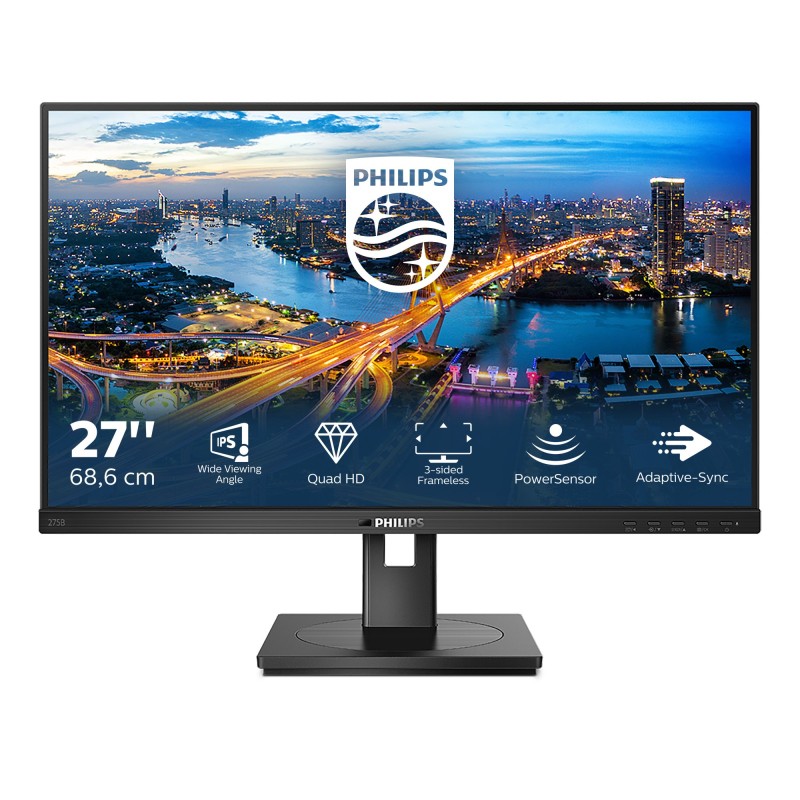 Philips B Line 275B1 00 LED display 68,6 cm (27") 2560 x 1440 Pixel 2K Ultra HD LCD Nero