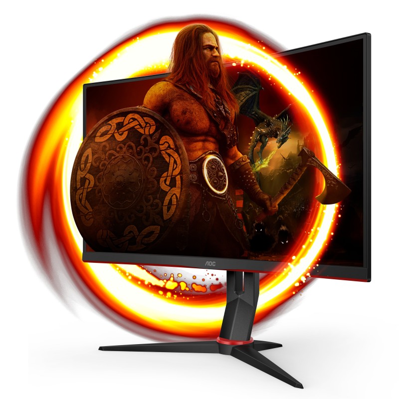 AOC G2 C27G2ZU BK Monitor PC 68,6 cm (27") 1920 x 1080 Pixel Full HD LED Nero, Rosso