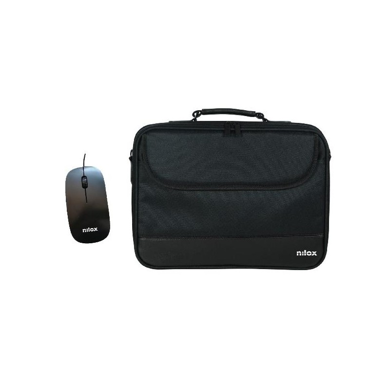 Nilox NOTEBAG 15.6 PRO + MOUSE USB 40,6 cm (16") Valigetta ventiquattrore Nero