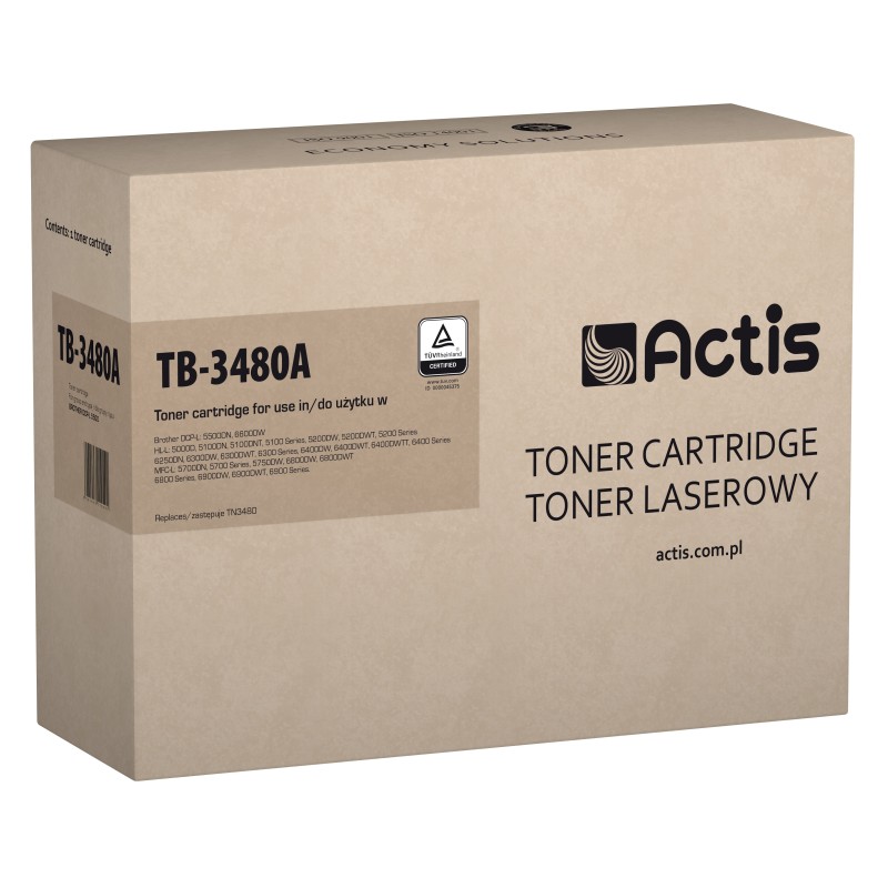 Actis TB-3480A toner do Brother TN-3480 nowy - Kompatibel - Tonereinheit cartuccia toner 1 pz Compatibile Nero