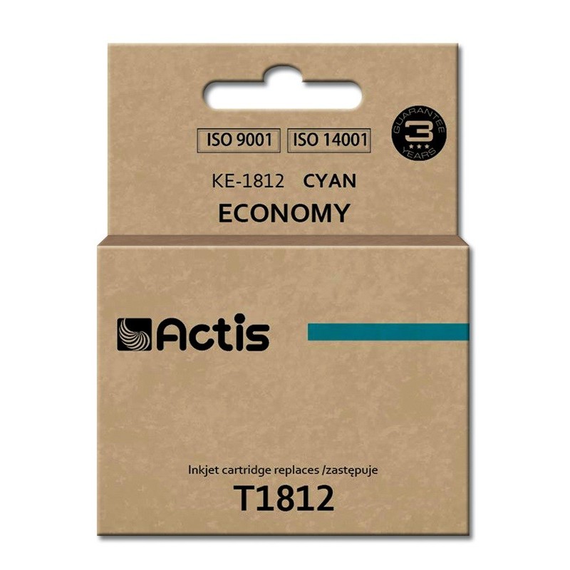 Actis KE-1812 cartuccia d'inchiostro 1 pz Compatibile Resa standard Ciano