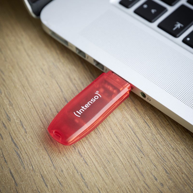 Intenso Rainbow Line unità flash USB 128 GB USB tipo A 2.0 Rosso, Trasparente