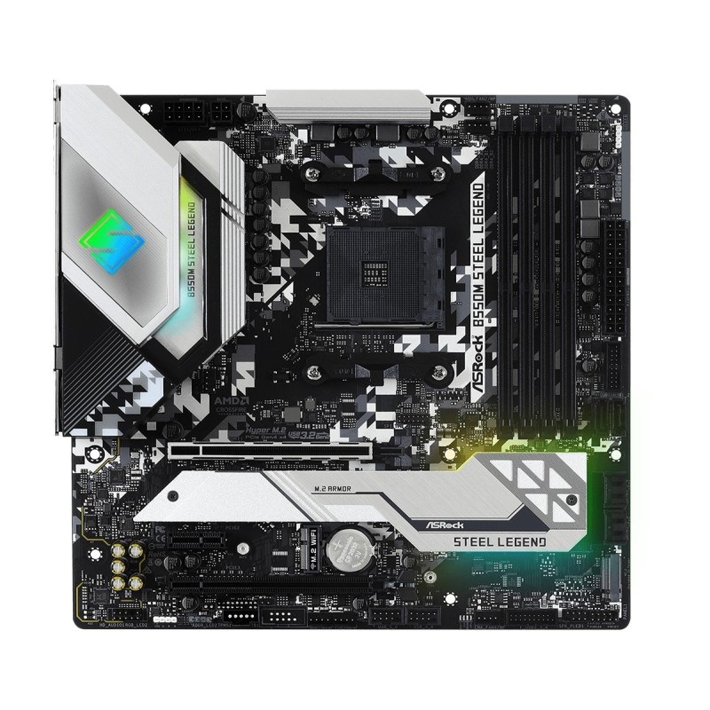 Asrock B550M Steel Legend AMD B550 Socket AM4 micro ATX