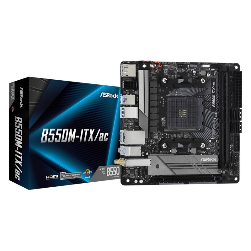 Asrock B550M-ITX ac AMD B550 Socket AM4 mini ITX