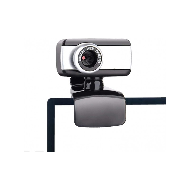 ENCORE EN-WB-183 webcam 0,3 MP 640 x 480 Pixel USB 2.0 Nero, Argento