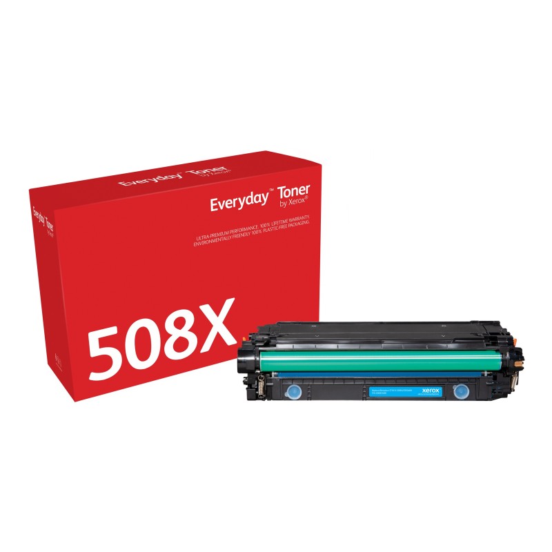 Everyday Toner ™ di Xerox Ciano compatibile con HP 508X (CF361X  CRG-040HC), High capacity