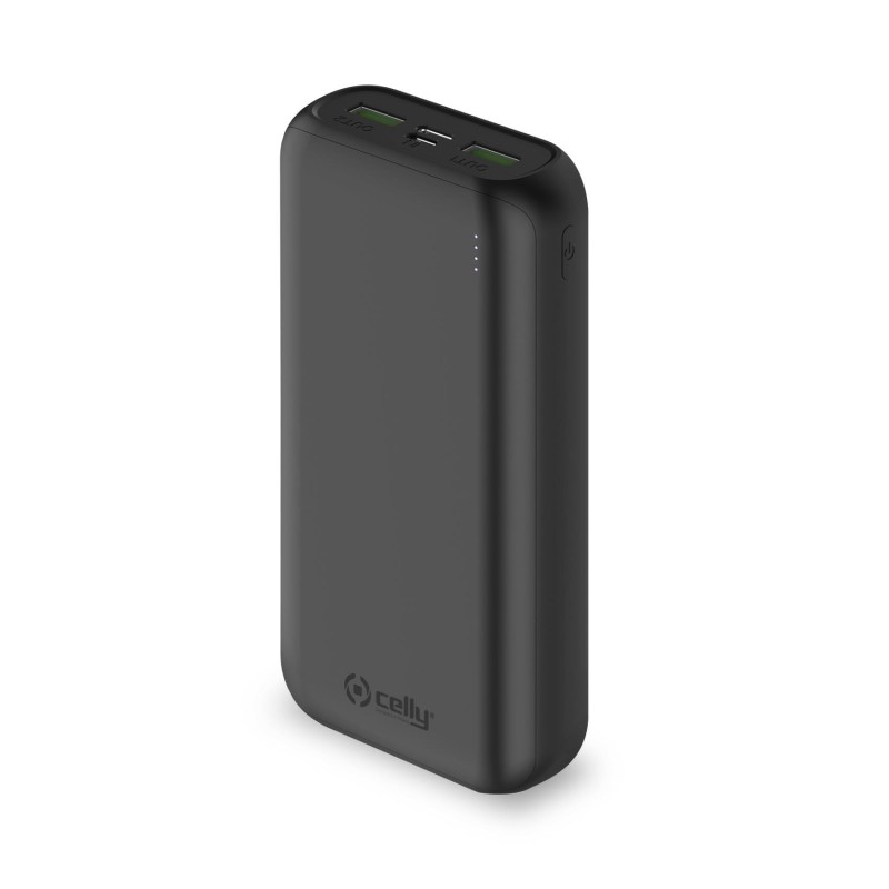 Celly Powerbank Energy 20000 [SHOCK] Ioni di Litio 20000 mAh Nero