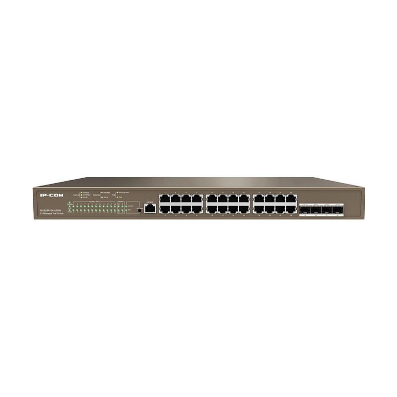 IP-COM Networks G5328P-24-410W switch di rete Gestito L3 Gigabit Ethernet (10 100 1000) Supporto Power over Ethernet (PoE) 1U