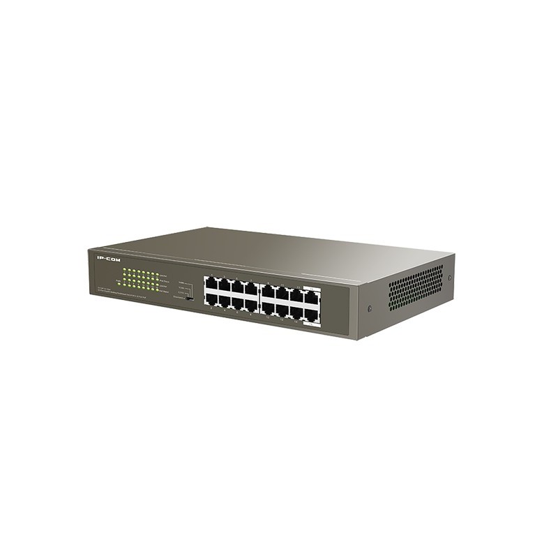 IP-COM Networks G1116P-16-150W switch di rete Gigabit Ethernet (10 100 1000) Supporto Power over Ethernet (PoE) Grigio